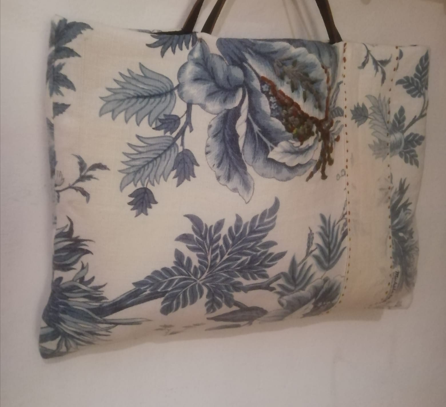 Cotton & leather bag by Enrica Tulin