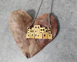 White City brass necklace