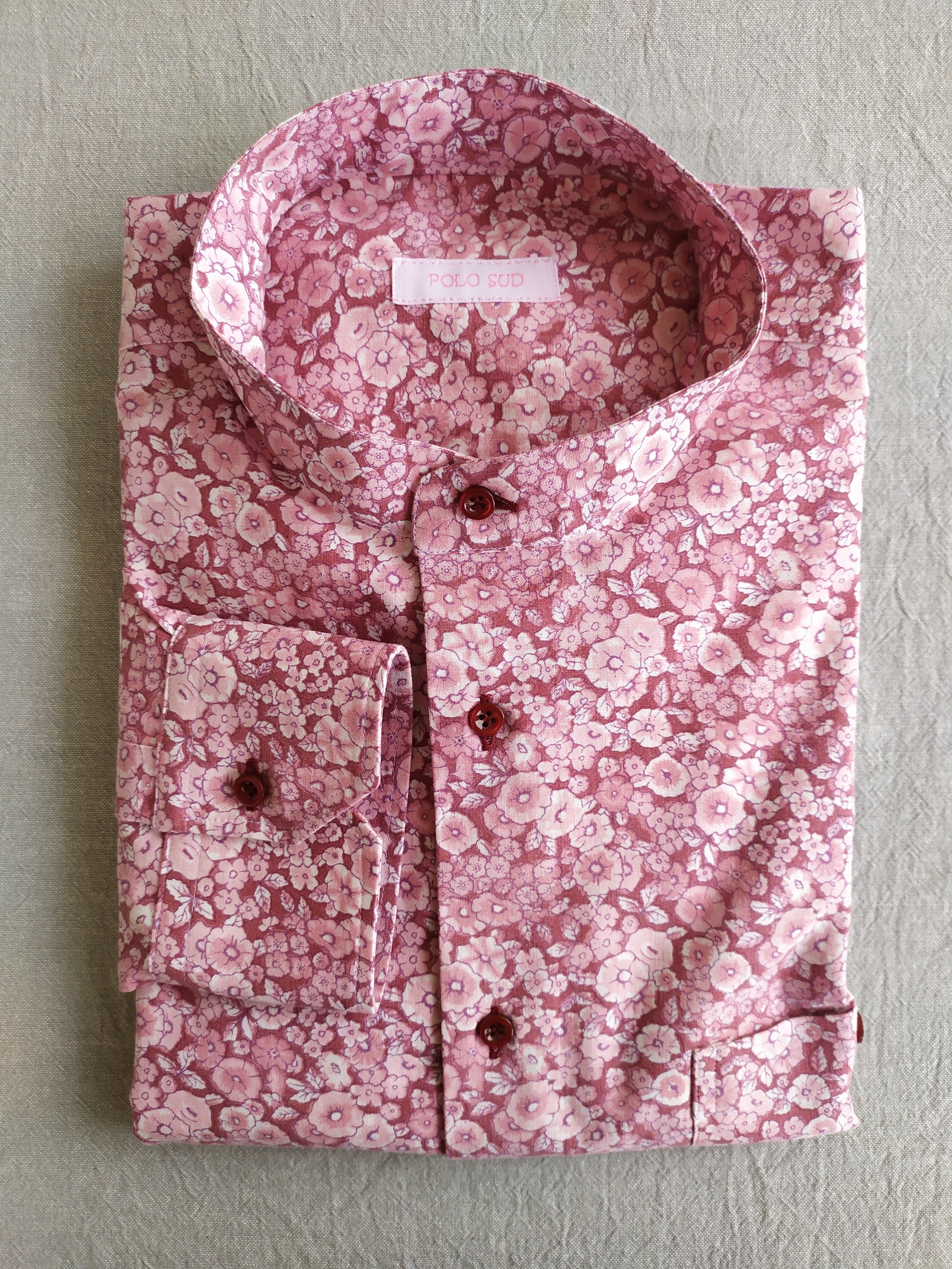 The Elba mandarin collar Italian shirt