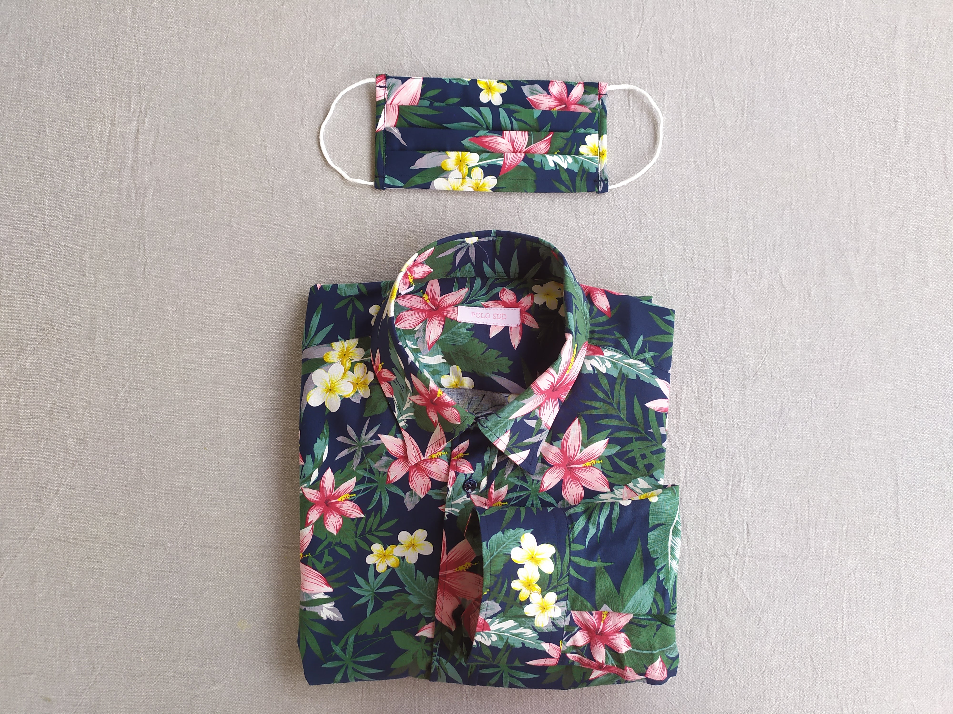 The Positano Italian shirt in midnight blue