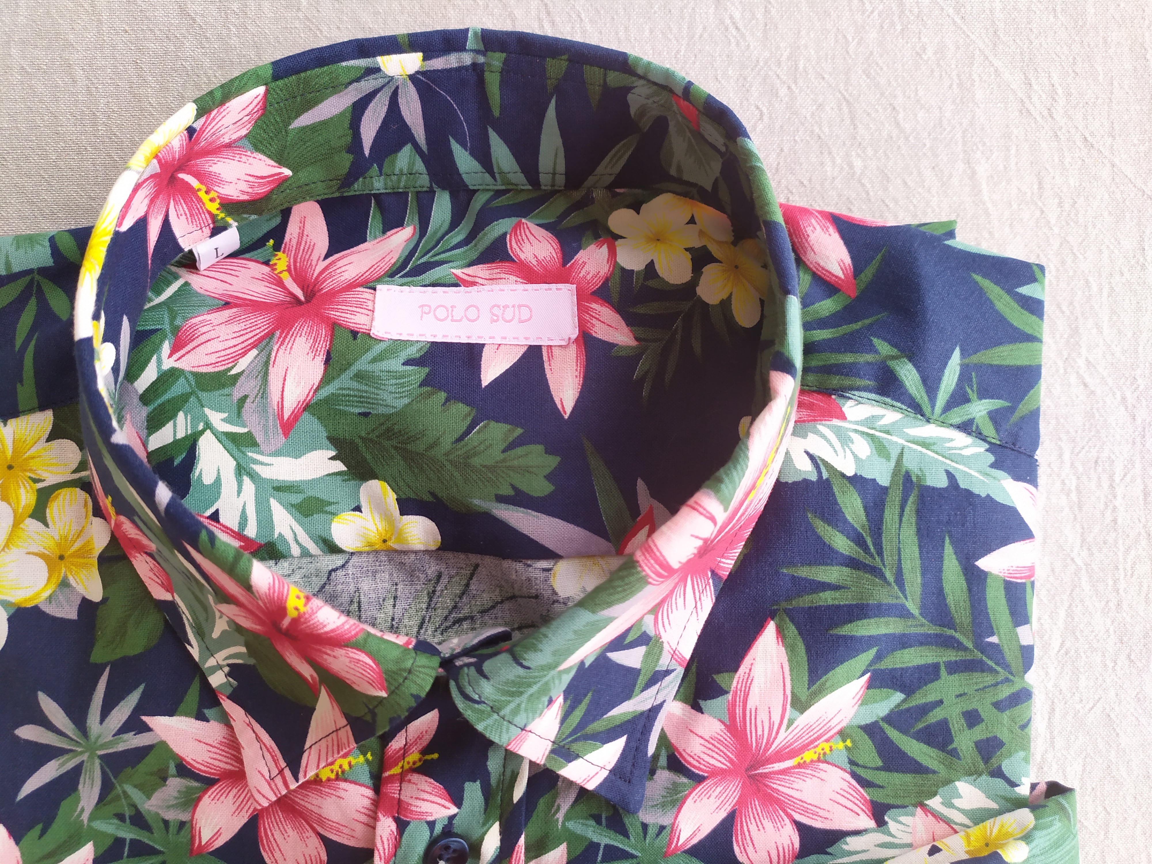 The Positano Italian shirt in midnight blue